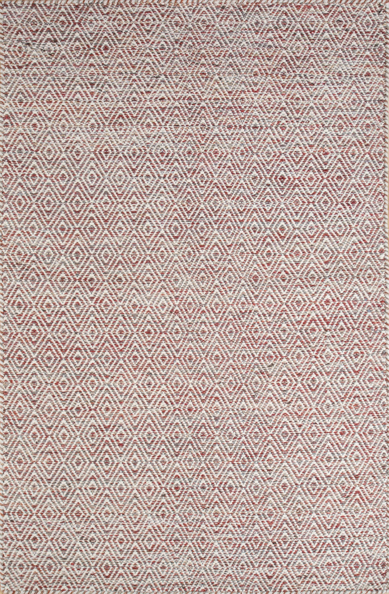 Carpet For Living room 6x9 Feet Red and Orange Wool and Viscose Rectangle Abstract Rug