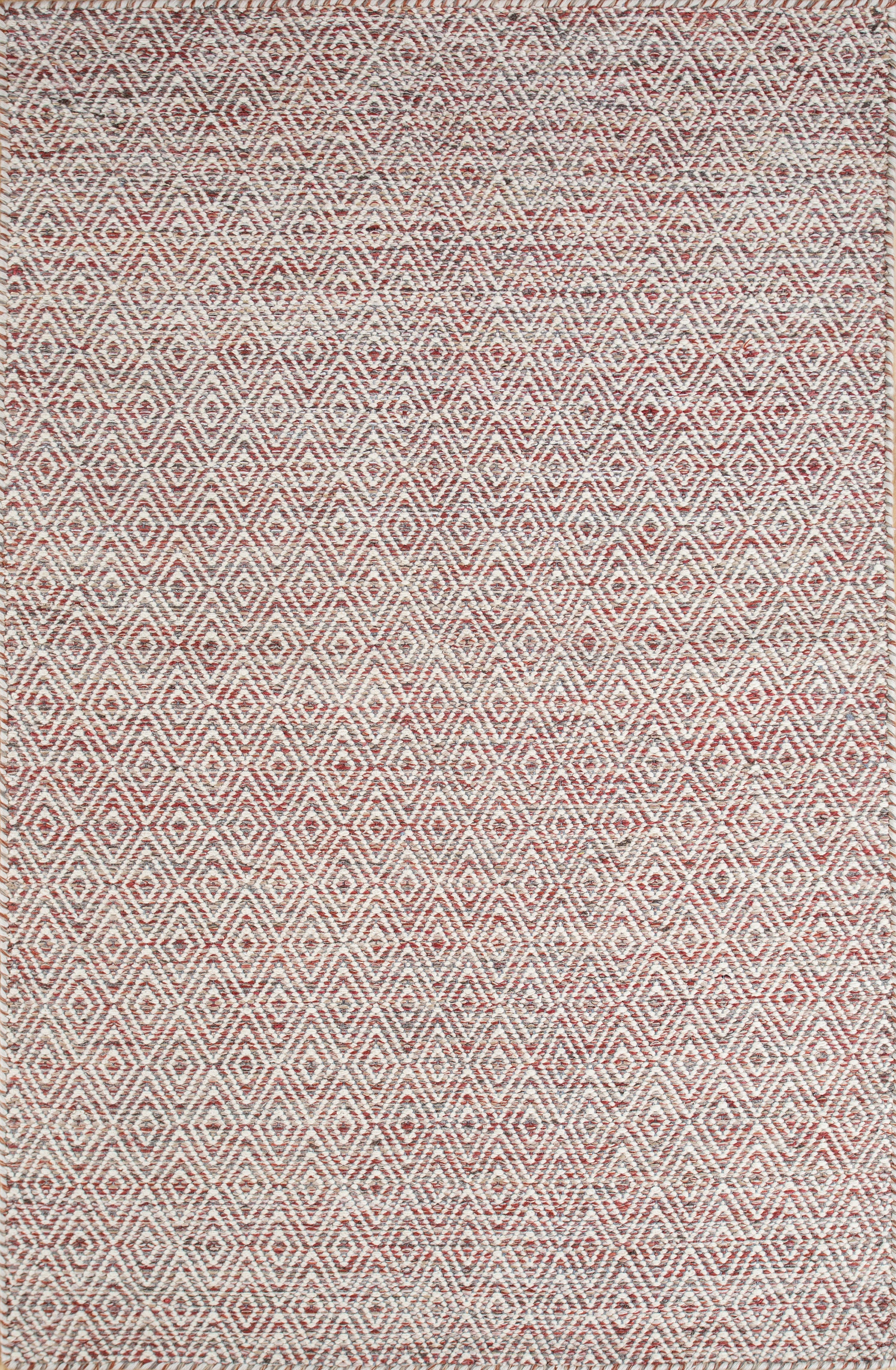 Carpet For Living room 6x9 Feet Red and Orange Wool and Viscose Rectangle Abstract Rug