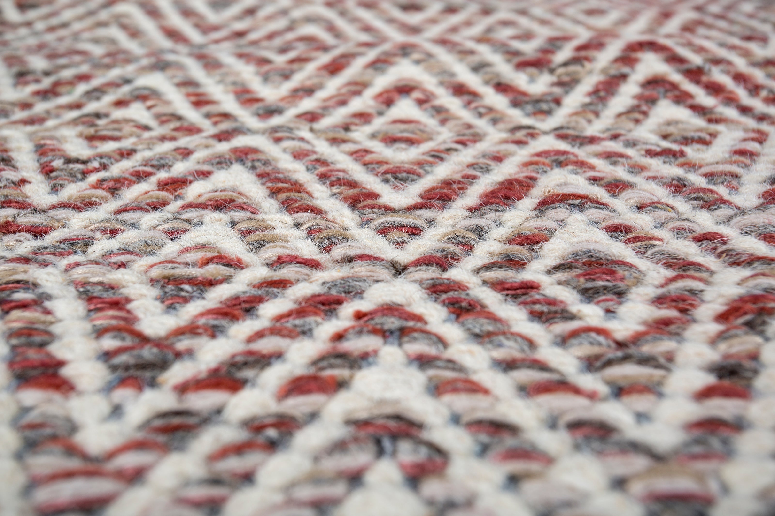 Carpet For Living room 6x9 Feet Red and Orange Wool and Viscose Rectangle Abstract Rug