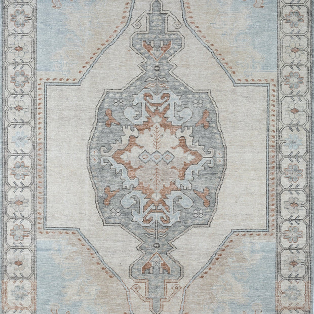 Carpet For Living room 6x9 Feet Ivory Wool Rectangle Vintage and Distressed Rug