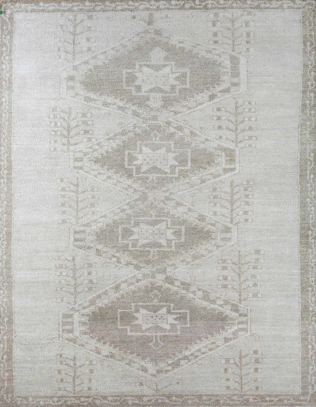 Carpet For Living room 6x9 Feet Ivory Wool Rectangle Oriental and Traditional Rug
