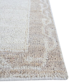 Carpet For Living room 6x9 Feet Ivory Wool Rectangle Oriental and Traditional Rug