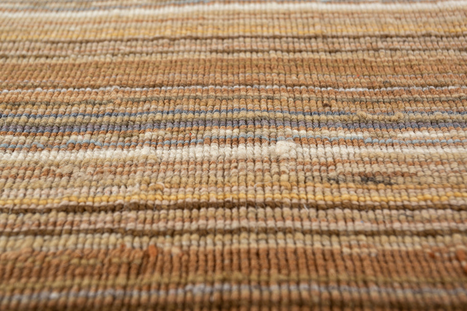 Carpet For Living room 6X9 Feet Red And Orange Wool & Viscose Rectangle Solid Rug - I MEAN DESIGN