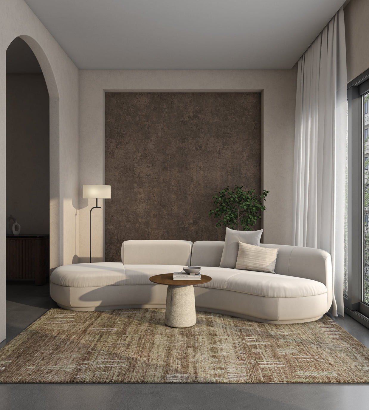 Carpet For Living room 8x10 Feet Green Wool Rectangle Moroccan and Tribal Rug