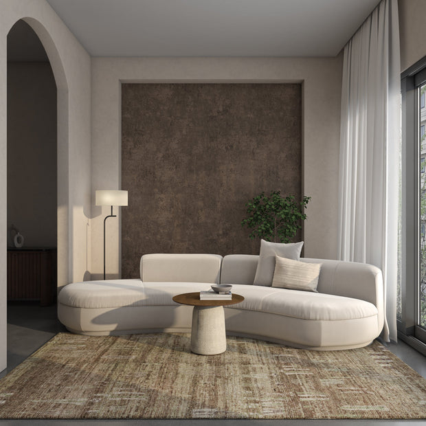 Carpet For Living room 8x10 Feet Green Wool Rectangle Moroccan and Tribal Rug