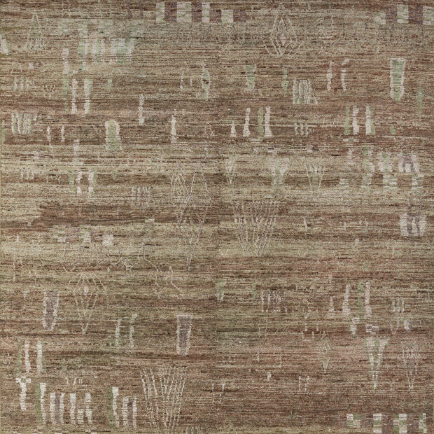 Carpet For Living room 8x10 Feet Green Wool Rectangle Moroccan and Tribal Rug