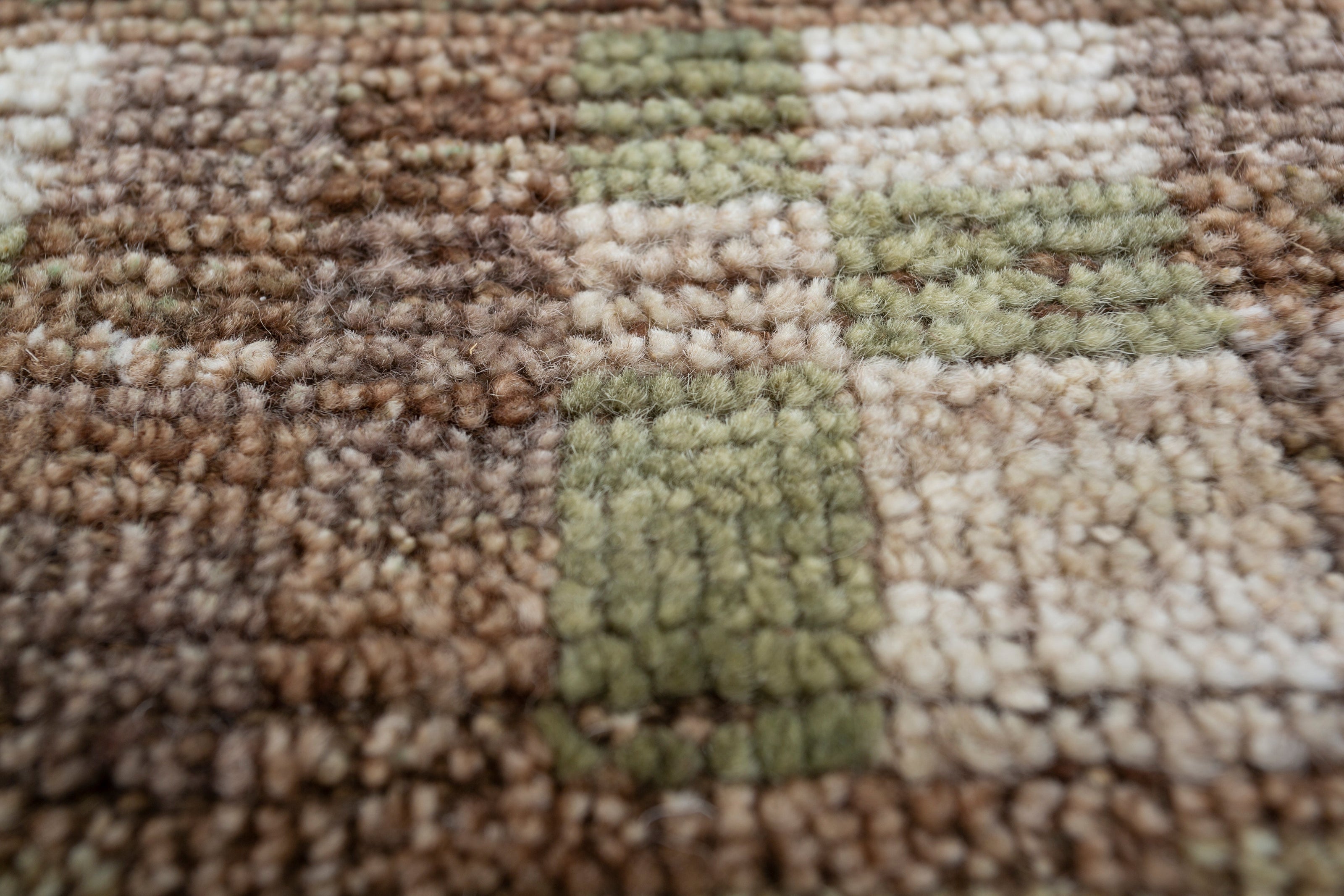 Carpet For Living room 8x10 Feet Green Wool Rectangle Moroccan and Tribal Rug