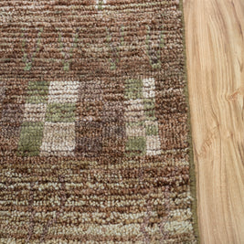 Carpet For Living room 8x10 Feet Green Wool Rectangle Moroccan and Tribal Rug