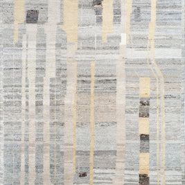 Carpet For Living room 8x10 Feet Beige and Brown Wool Rectangle Moroccan and Tribal Rug - I MEAN DESIGN
