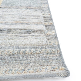 Carpet For Living room 8x10 Feet Beige and Brown Wool Rectangle Moroccan and Tribal Rug - I MEAN DESIGN