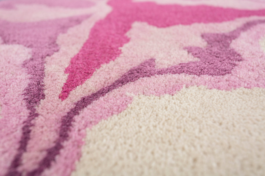 Carpet For Living room 5X8 Feet Ivory Wool & Viscose Rectangle Moroccan And Tribal Rug - I MEAN DESIGN