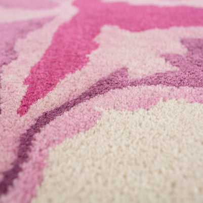 Carpet For Living room 5X8 Feet Ivory Wool & Viscose Rectangle Moroccan And Tribal Rug