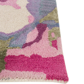 Carpet For Living room 5X8 Feet Ivory Wool & Viscose Rectangle Moroccan And Tribal Rug