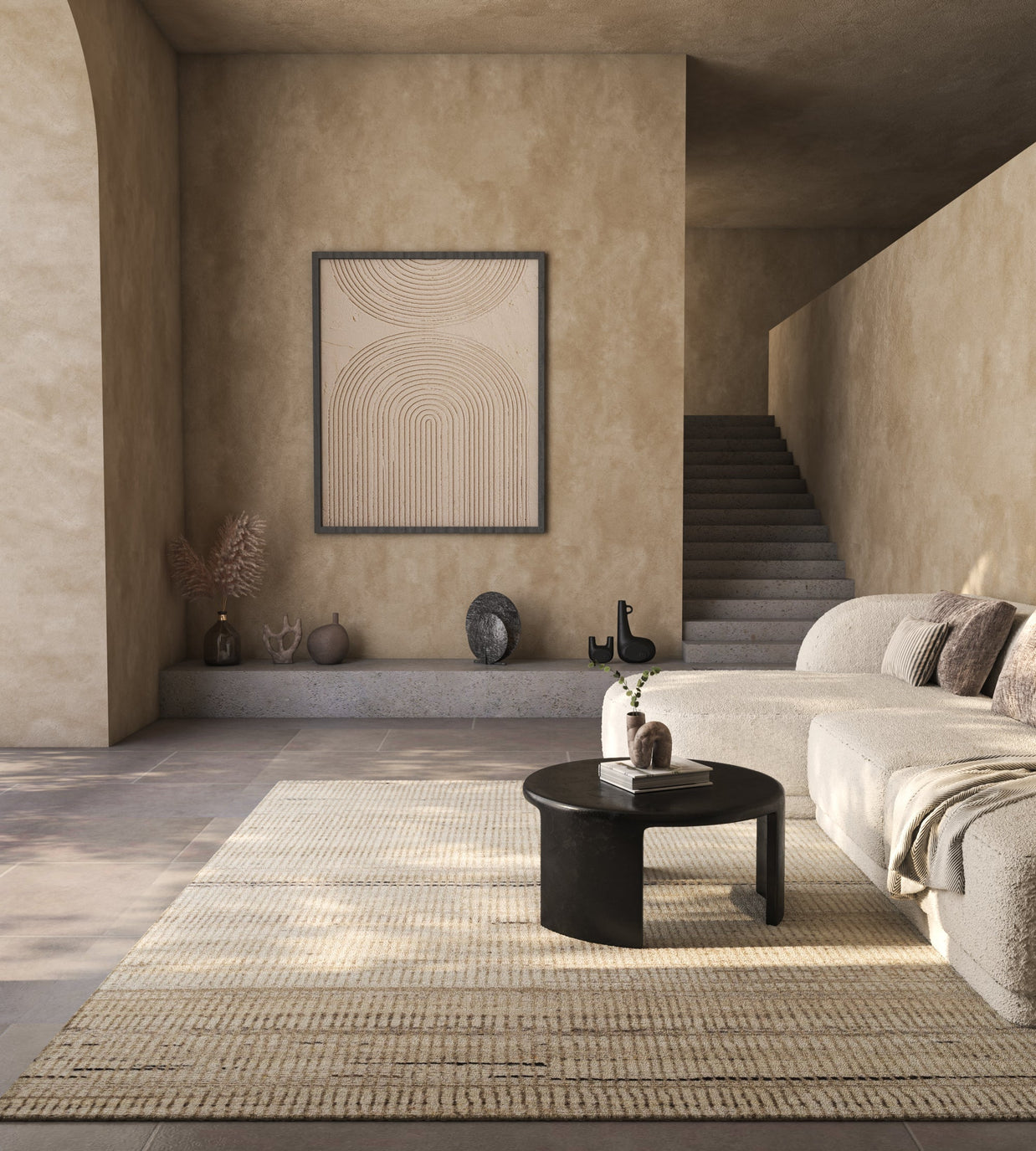 Carpet For Living room 8x10 Feet Ivory Wool Rectangle Moroccan and Tribal Rug