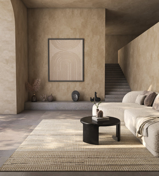 Carpet For Living room 8x10 Feet Ivory Wool Rectangle Moroccan and Tribal Rug