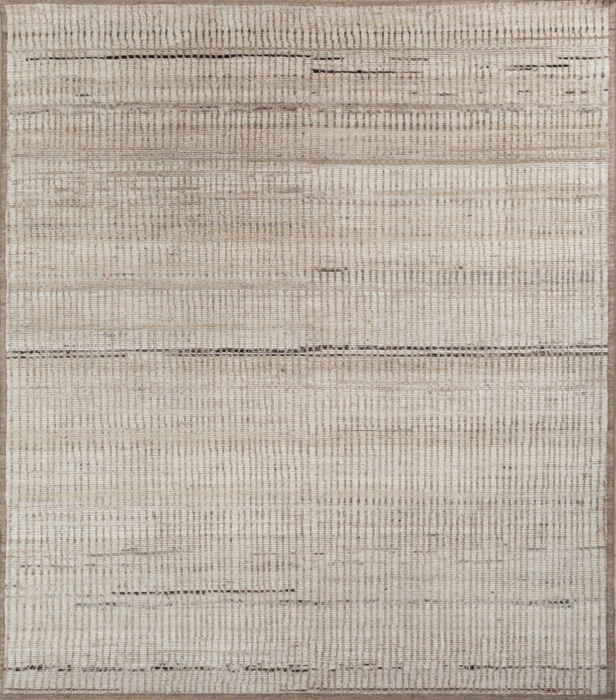 Carpet For Living room 8x10 Feet Ivory Wool Rectangle Moroccan and Tribal Rug