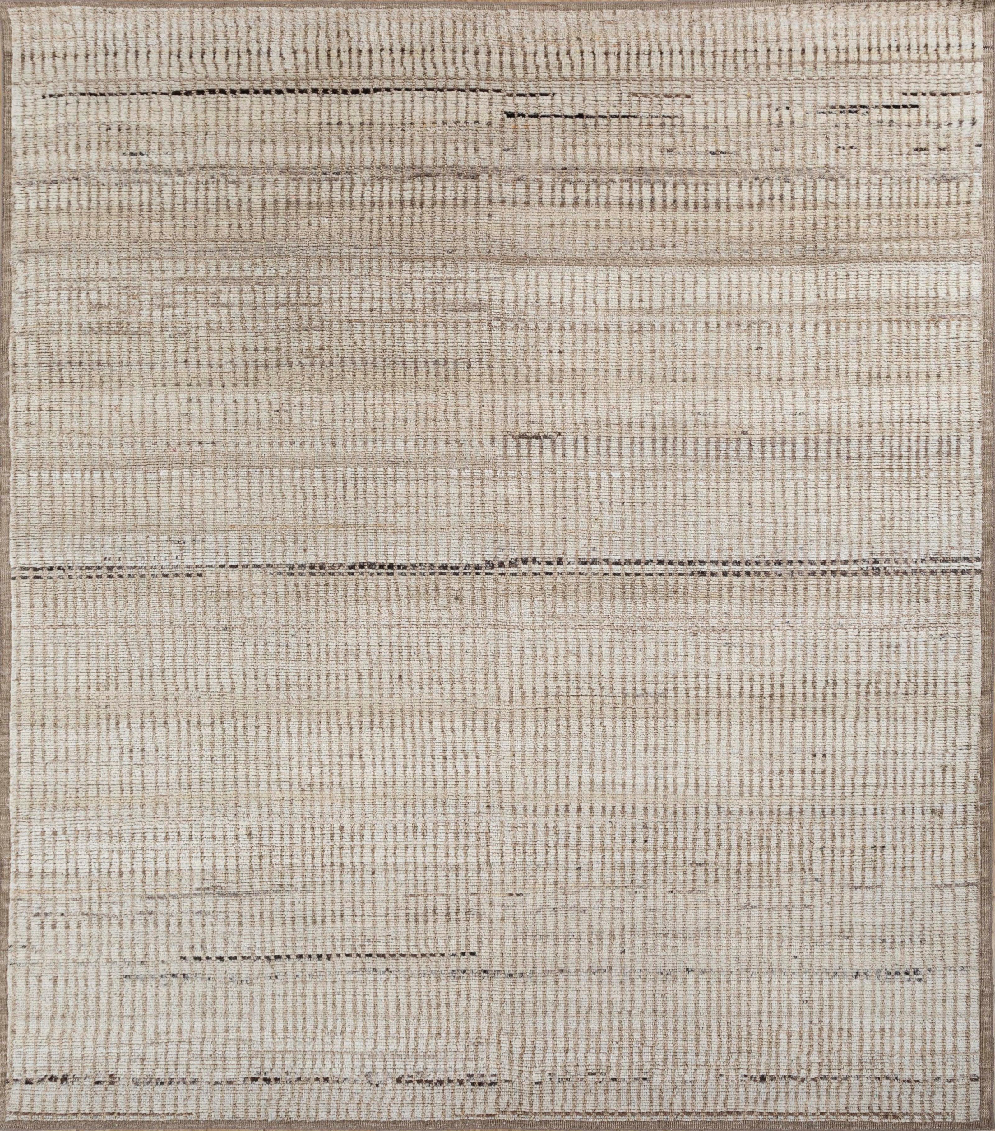 Carpet For Living room 8x10 Feet Ivory Wool Rectangle Moroccan and Tribal Rug