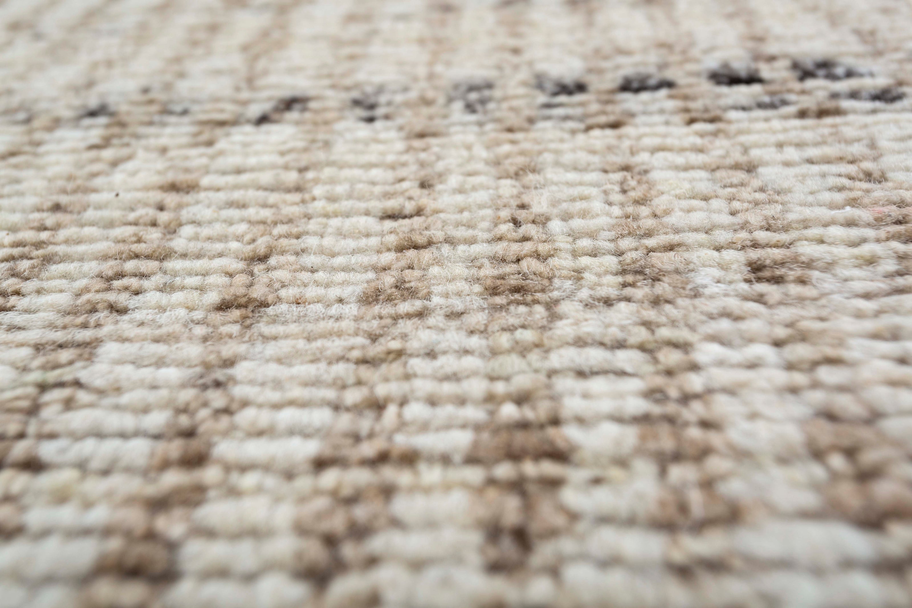 Carpet For Living room 8x10 Feet Ivory Wool Rectangle Moroccan and Tribal Rug