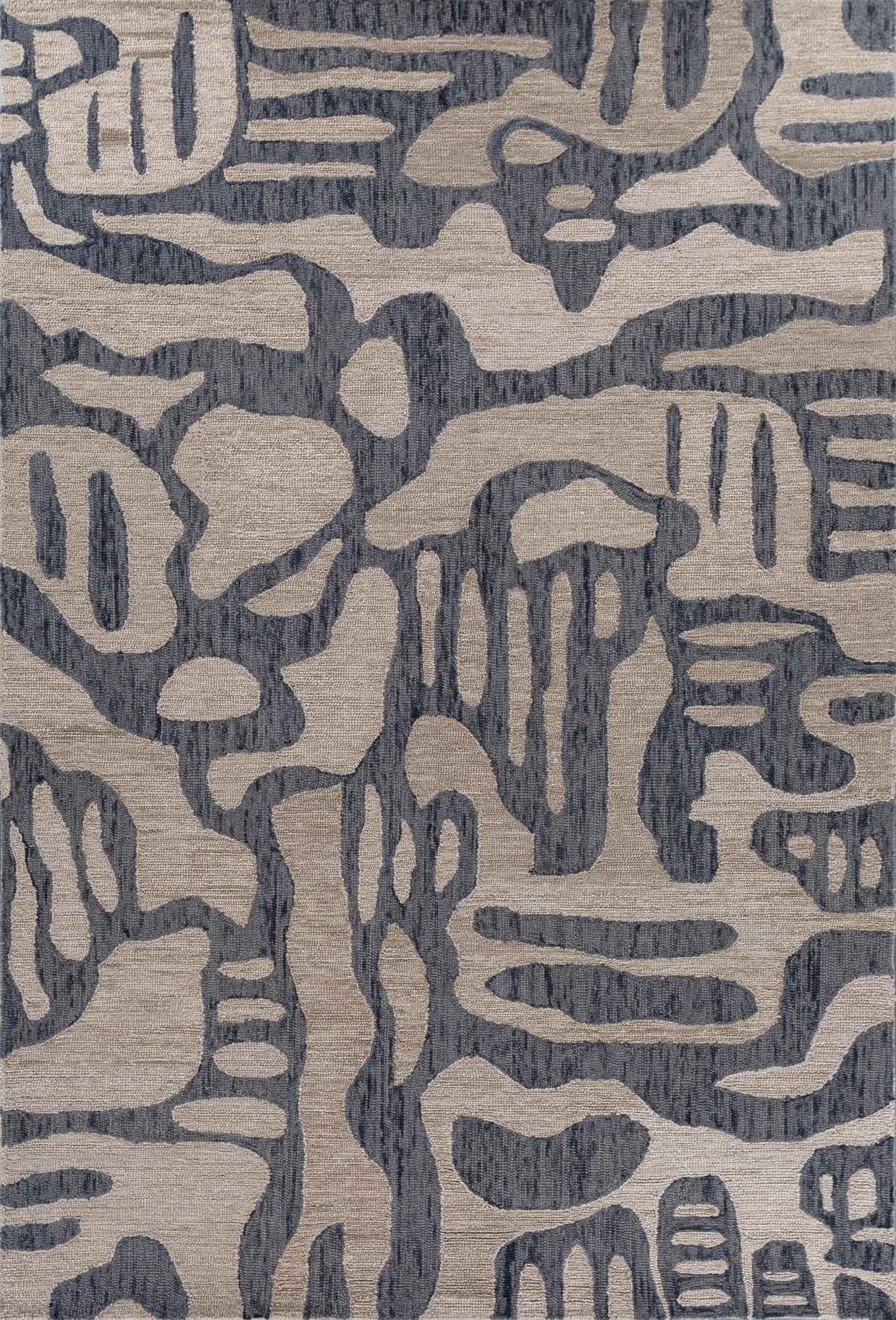 Carpet For Living room 6X9 Feet Beige And Brown Wool Rectangle Moroccan And Tribal Rug