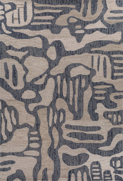 Carpet For Living room 6X9 Feet Beige And Brown Wool Rectangle Moroccan And Tribal Rug