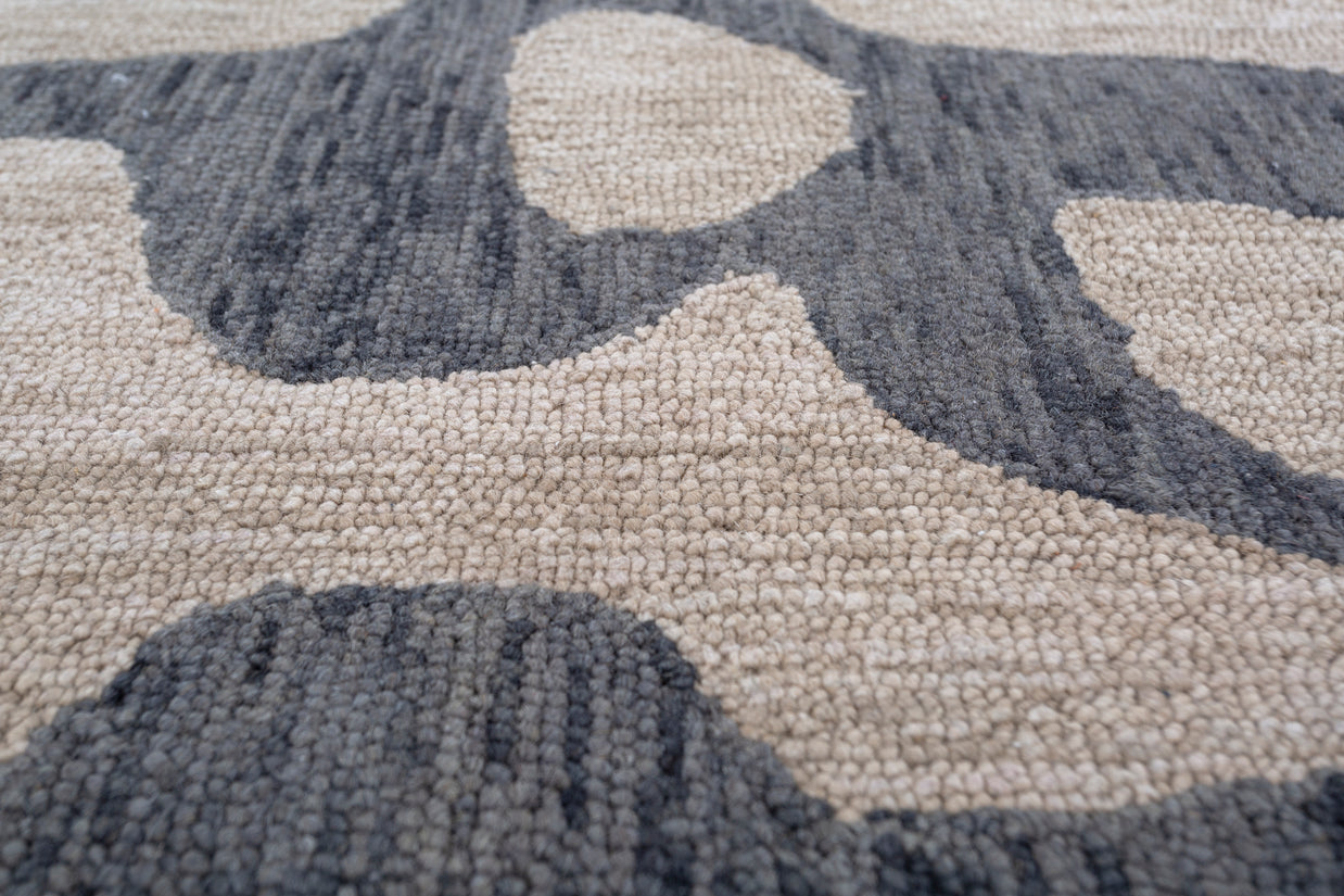 Carpet For Living room 6X9 Feet Beige And Brown Wool Rectangle Moroccan And Tribal Rug