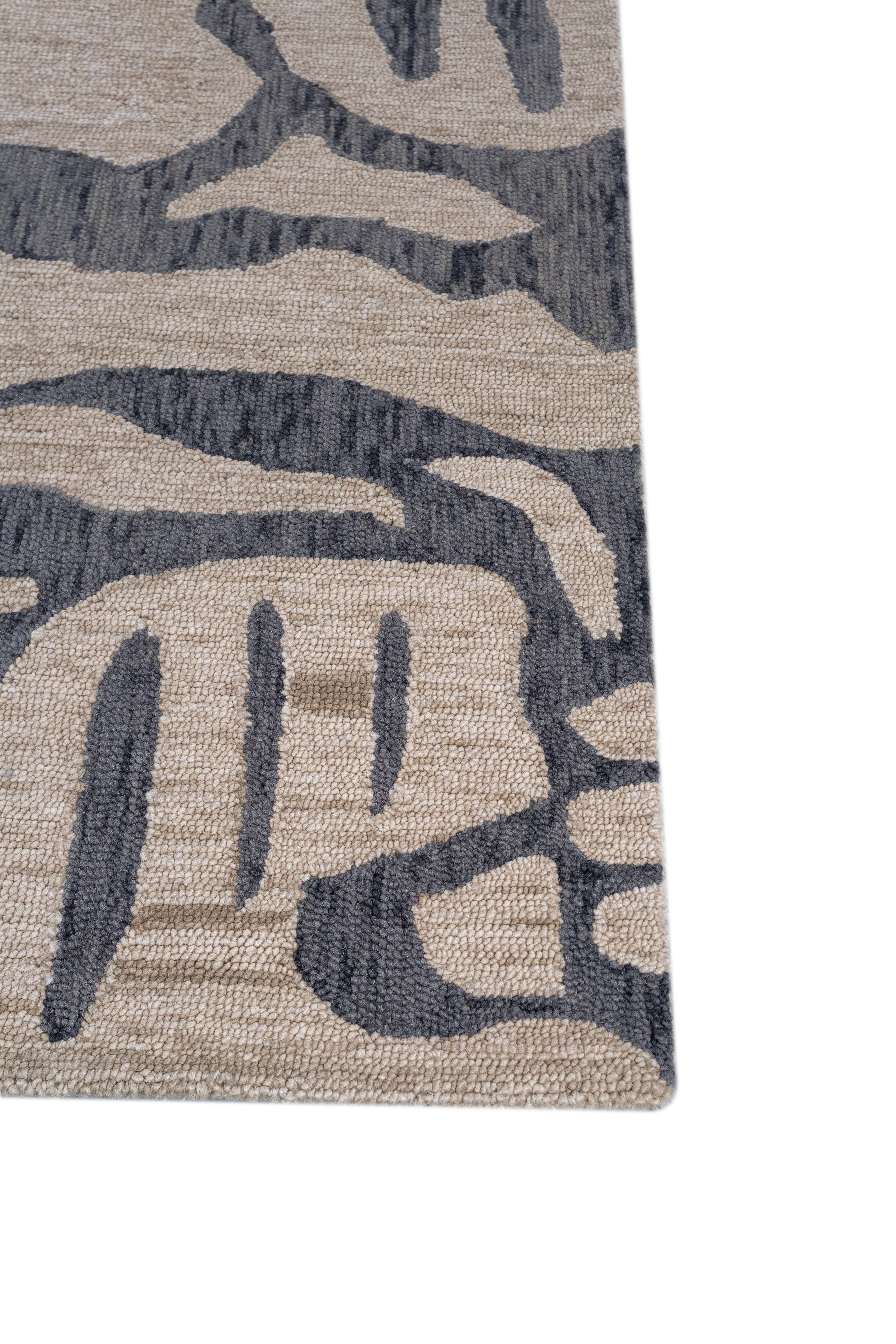 Carpet For Living room 6X9 Feet Beige And Brown Wool Rectangle Moroccan And Tribal Rug