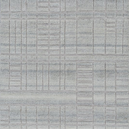 Carpet For Living room 4X6 Feet Grey And Black Wool & Viscose Rectangle Moroccan And Tribal Rug