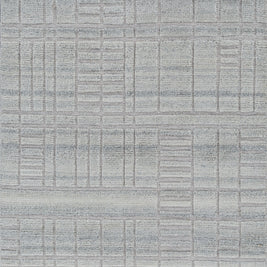 Carpet For Living room 4X6 Feet Grey And Black Wool & Viscose Rectangle Moroccan And Tribal Rug - I MEAN DESIGN