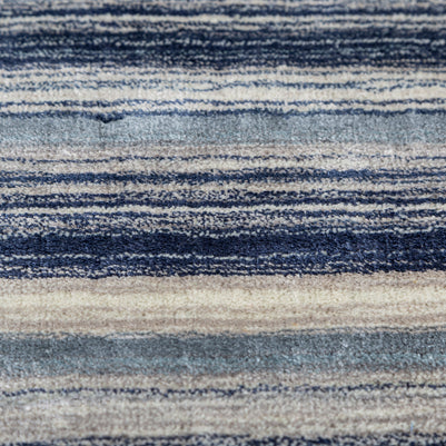 Carpet For Living room 6X9 Feet Blue Wool & Viscose Rectangle Solid Rug