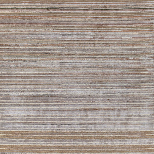 Carpet For Living room 6X9 Feet Beige And Brown Wool & Viscose Rectangle Solid Rug