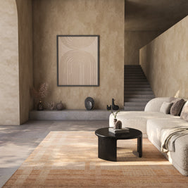 Carpet For Living room 8x10 Feet Beige and Brown Wool Rectangle abstract Rug