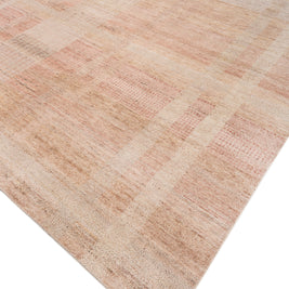 Carpet For Living room 8x10 Feet Beige and Brown Wool Rectangle abstract Rug