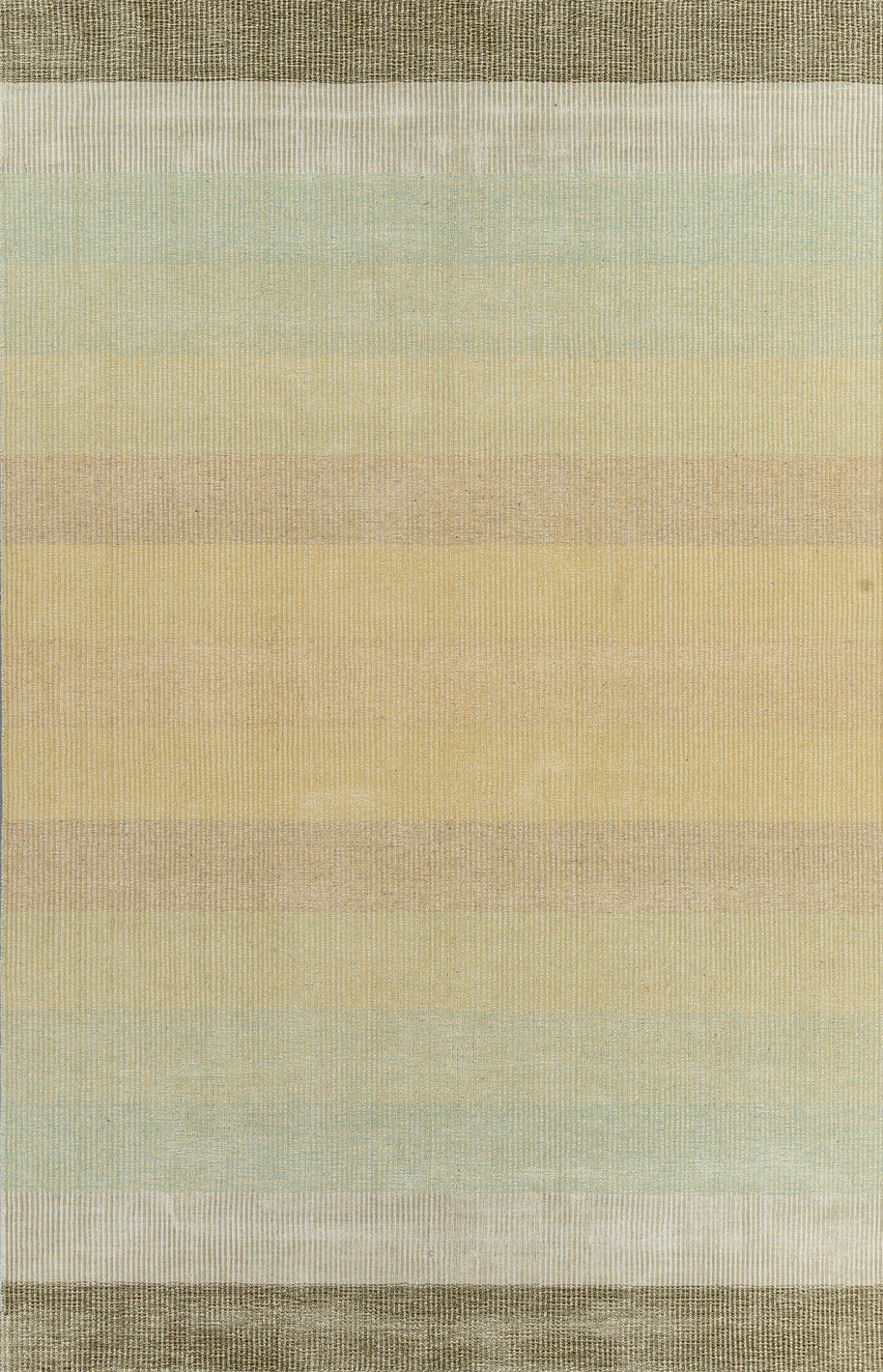 Carpet For Living room 6X9 Feet Green Wool & Viscose Rectangle Solid Rug - I MEAN DESIGN