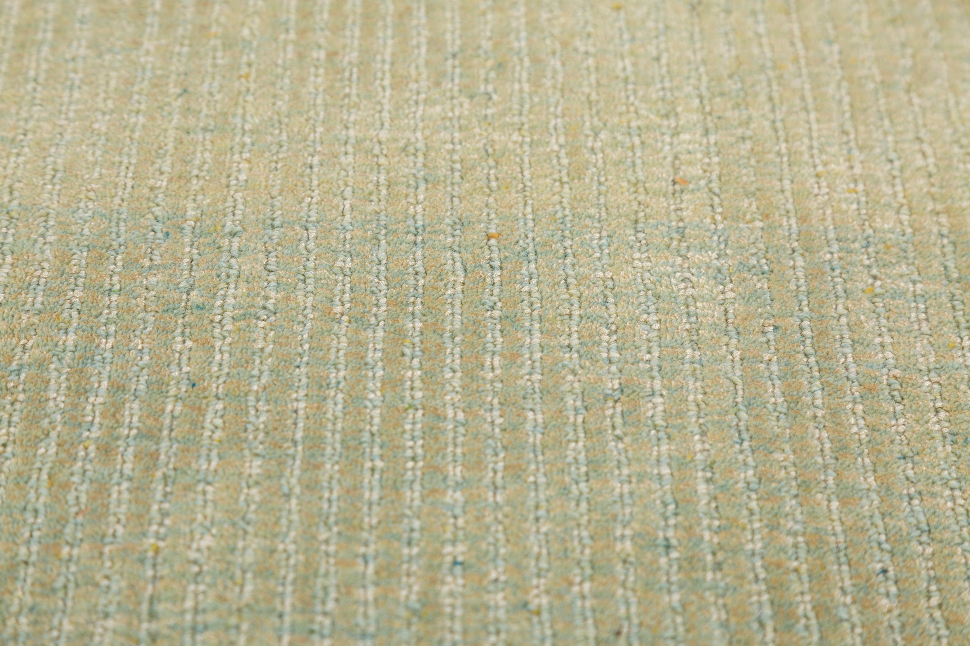 Carpet For Living room 6X9 Feet Green Wool & Viscose Rectangle Solid Rug