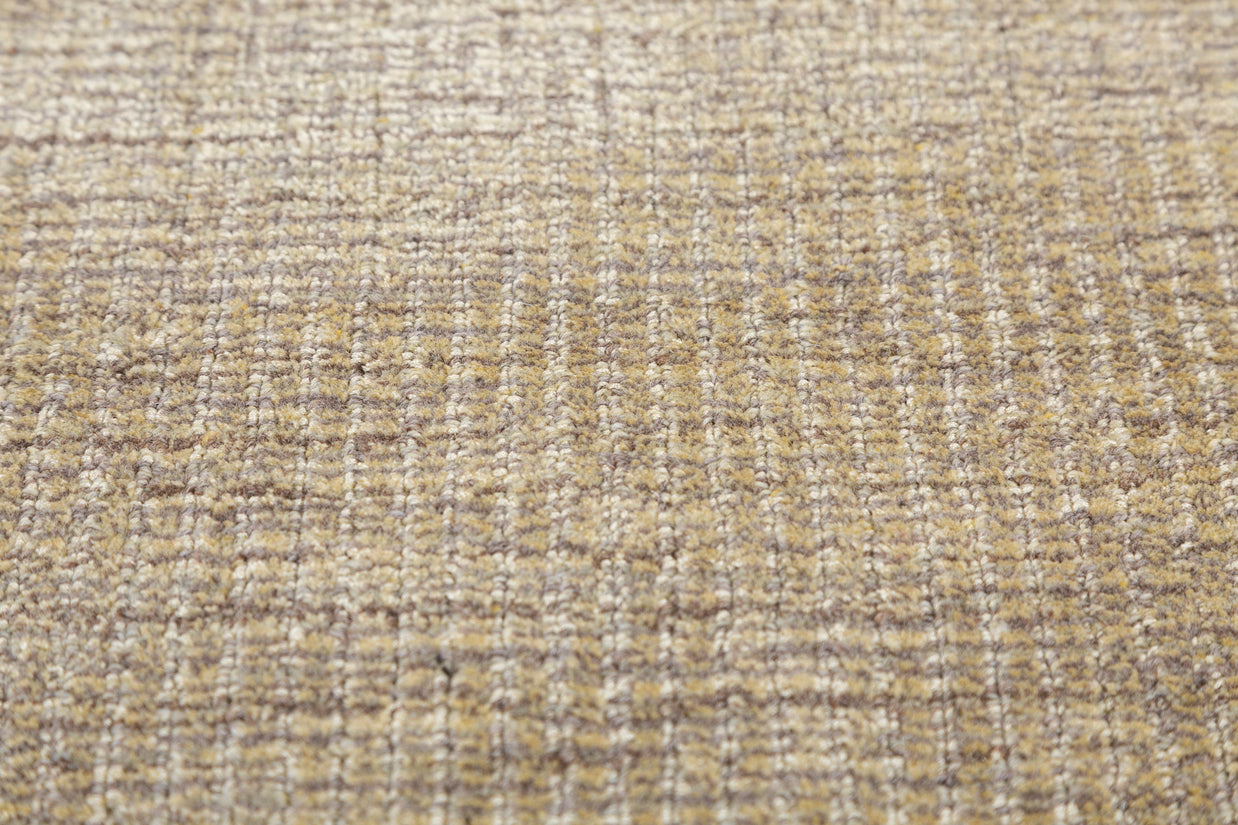 Carpet For Living room 6X9 Feet Gold Wool & Viscose Rectangle Solid Rug