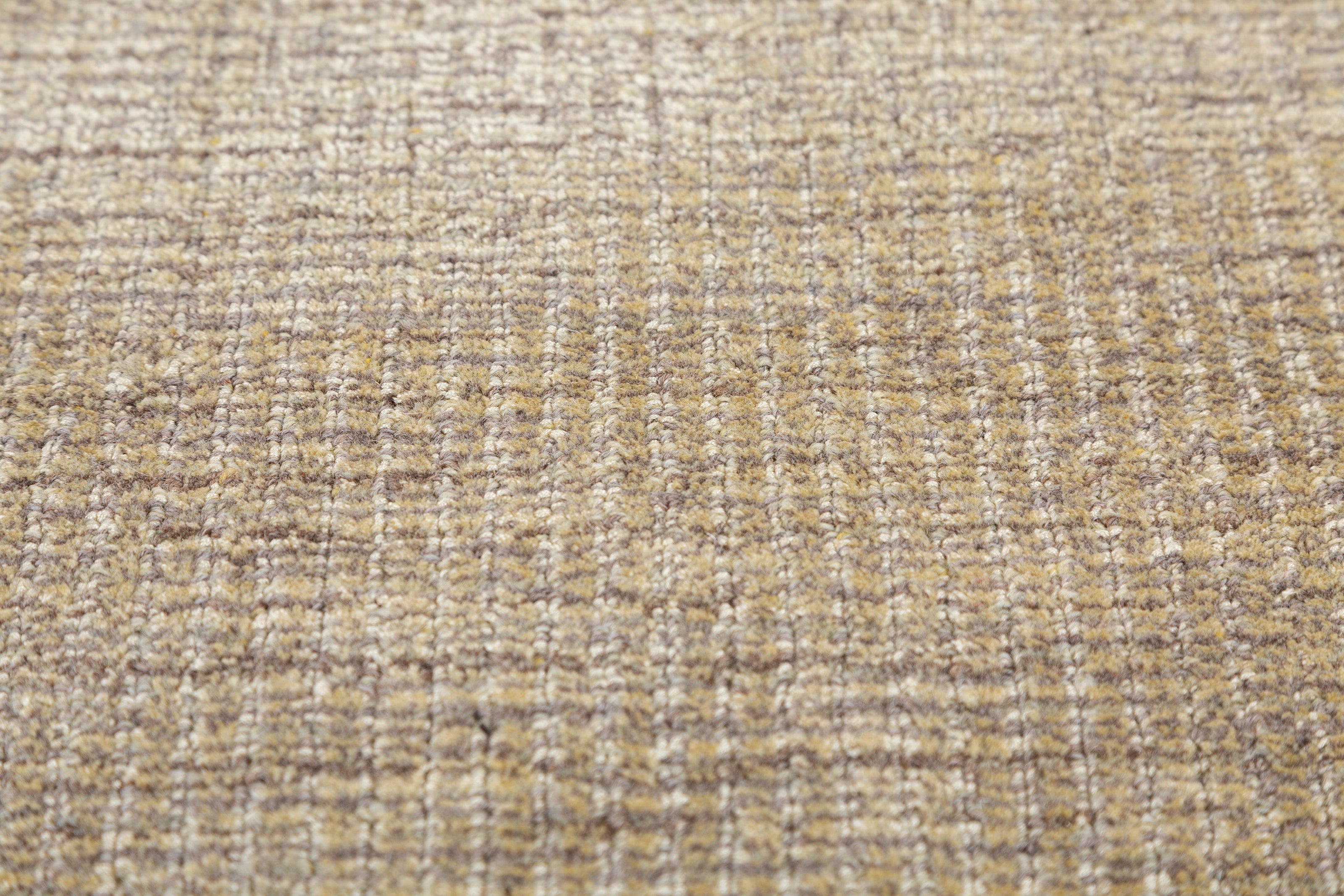 Carpet For Living room 6X9 Feet Gold Wool & Viscose Rectangle Solid Rug