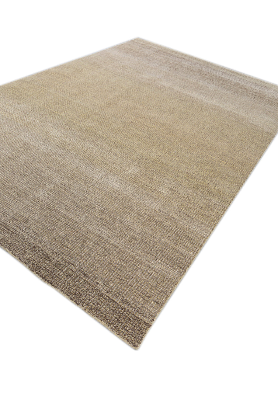 Carpet For Living room 6X9 Feet Gold Wool & Viscose Rectangle Solid Rug - I MEAN DESIGN