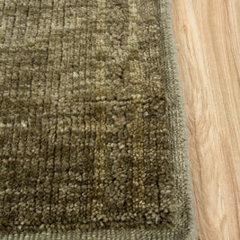 Carpet For Living room 8X10 Feet Green Wool Rectangle Vintage and Distressed Rug