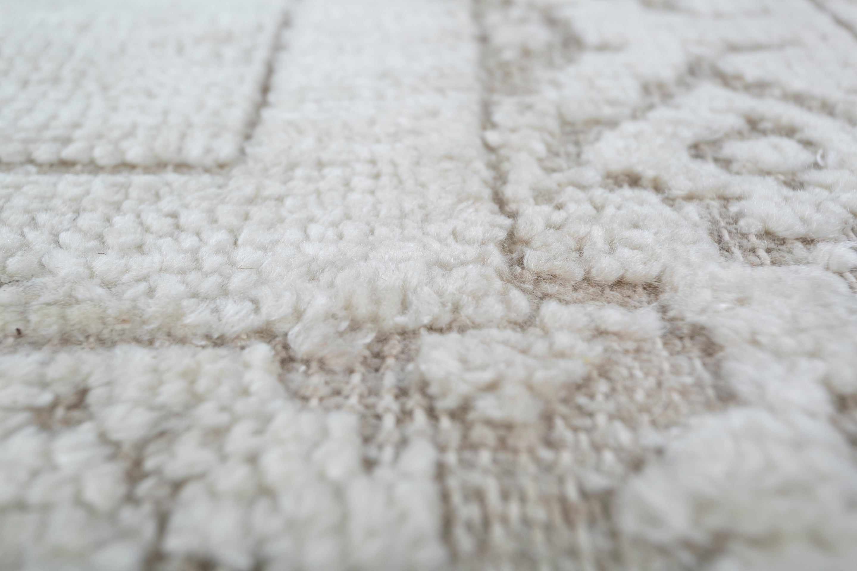 Carpet For Living room 6x9 Feet Ivory Wool and Tencil Rectangle Oriental and Traditional Rug