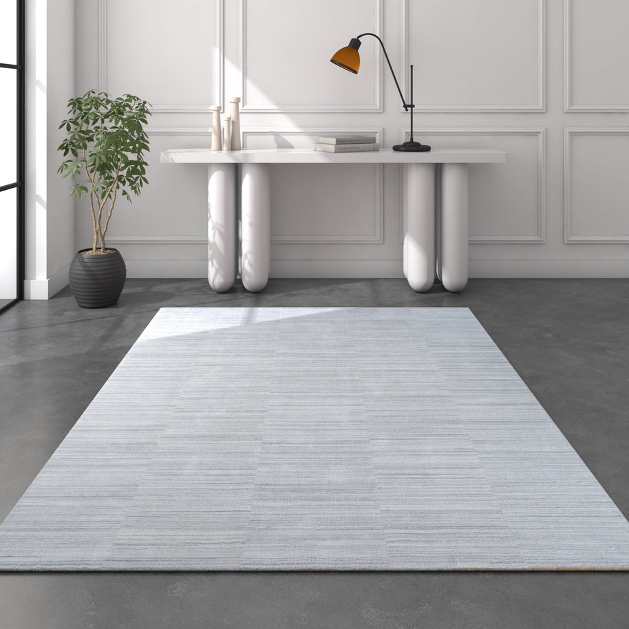 Carpet For Living room 5X8 Feet Grey And Black Pet Rectangle Abstract Rug - I MEAN DESIGN