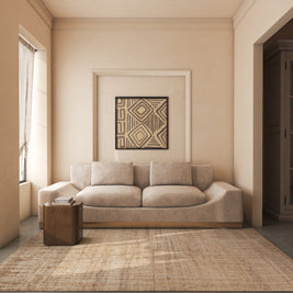 Carpet For Living room 8x10 Feet Beige and Brown Wool Rectangle Moroccan and Tribal Rug