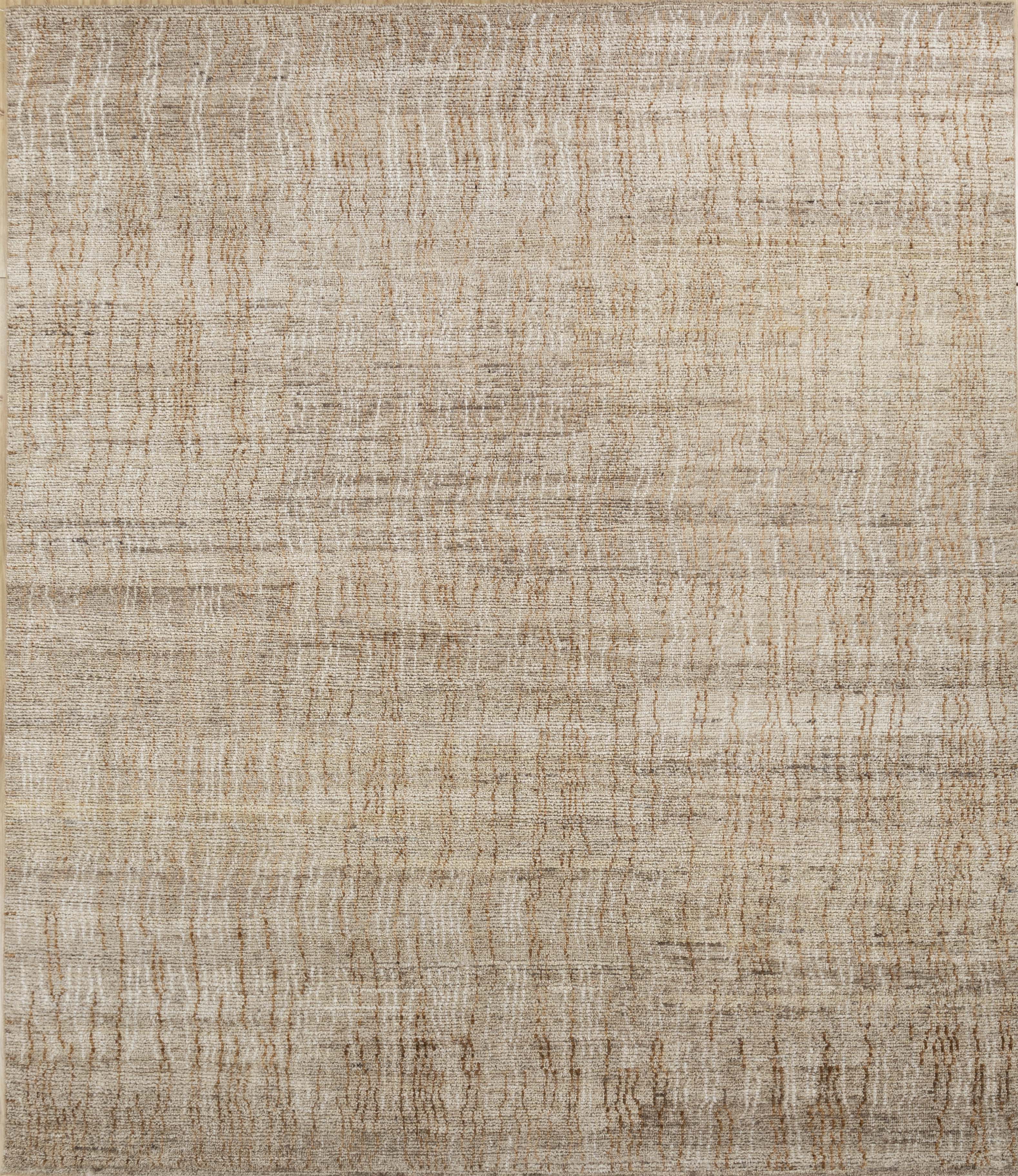 Carpet For Living room 8x10 Feet Beige and Brown Wool Rectangle Moroccan and Tribal Rug