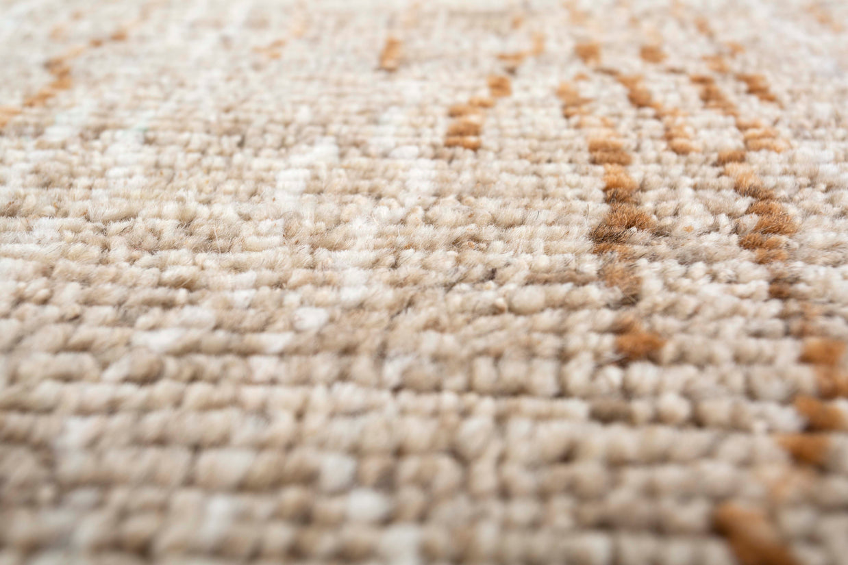 Carpet For Living room 8x10 Feet Beige and Brown Wool Rectangle Moroccan and Tribal Rug