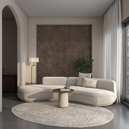 Carpet For Living room 4x6 Feet Ivory Wool Irregular Abstract Rug