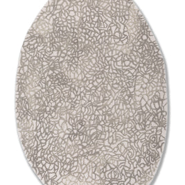 Carpet For Living room 4x6 Feet Ivory Wool Irregular Abstract Rug