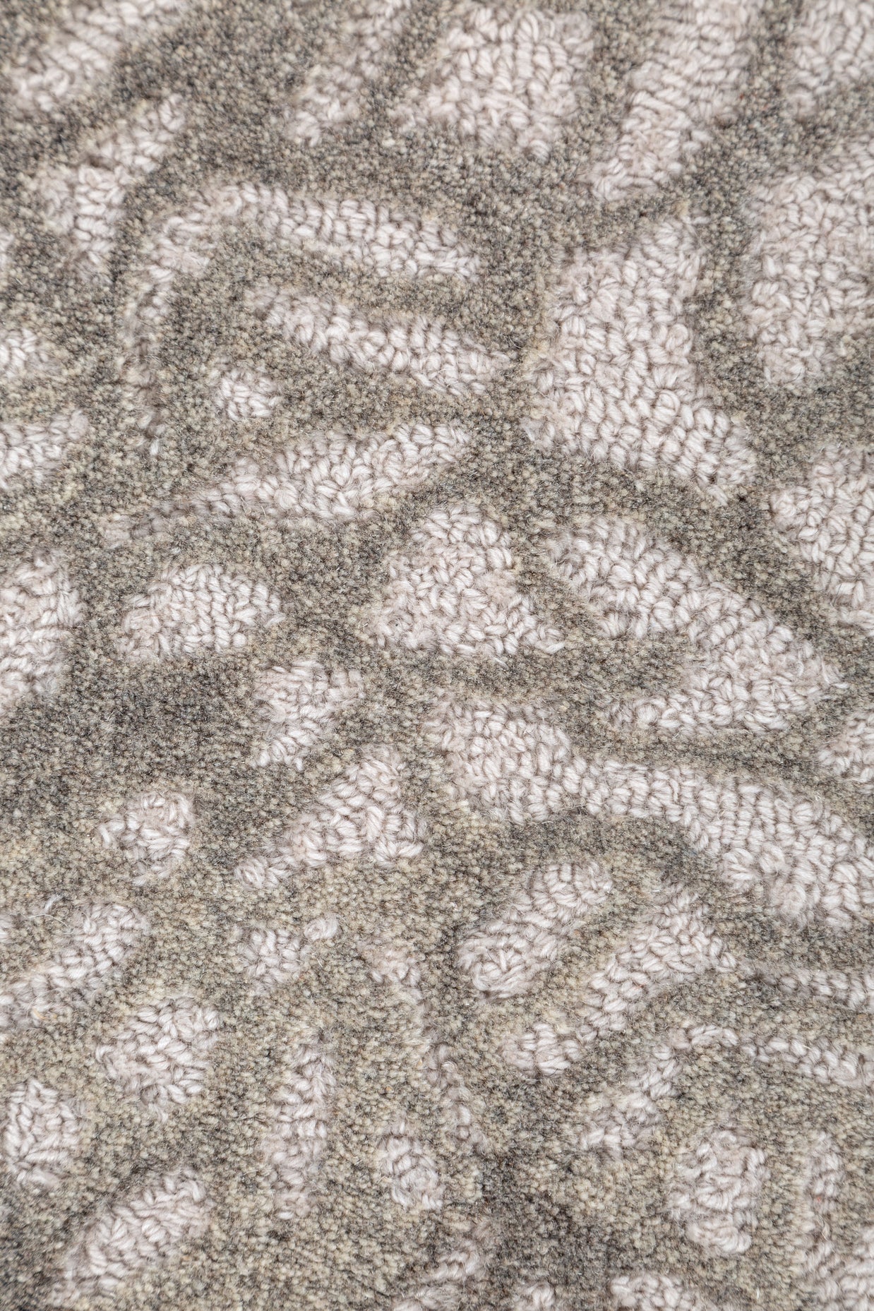 Carpet For Living room 4x6 Feet Ivory Wool Irregular Abstract Rug