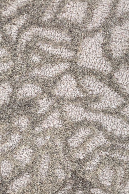 Carpet For Living room 4x6 Feet Ivory Wool Irregular Abstract Rug