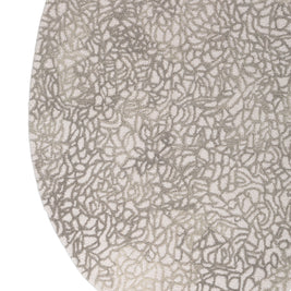 Carpet For Living room 4x6 Feet Ivory Wool Irregular Abstract Rug