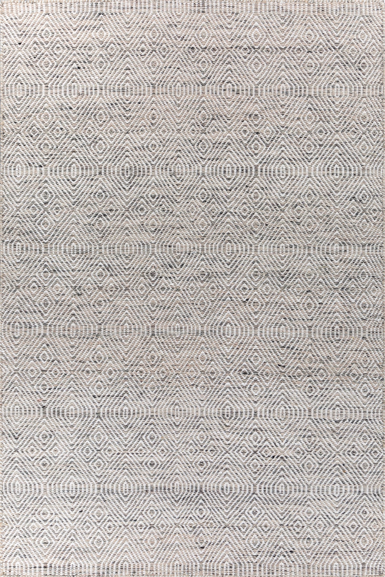 Carpet For Living room 6x9 Feet Beige and Brown Wool and Polyester Rectangle Geometric and Stripes Rug