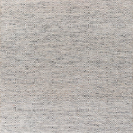 Carpet For Living room 6x9 Feet Beige and Brown Wool and Polyester Rectangle Geometric and Stripes Rug